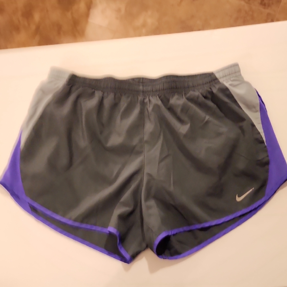 Nike Women's Athletic Shorts in Gray and Purple